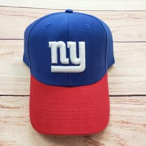 New York Giants Hat Cap Strap Back‎ Blue Red NFL Football Reebok Mens One Size